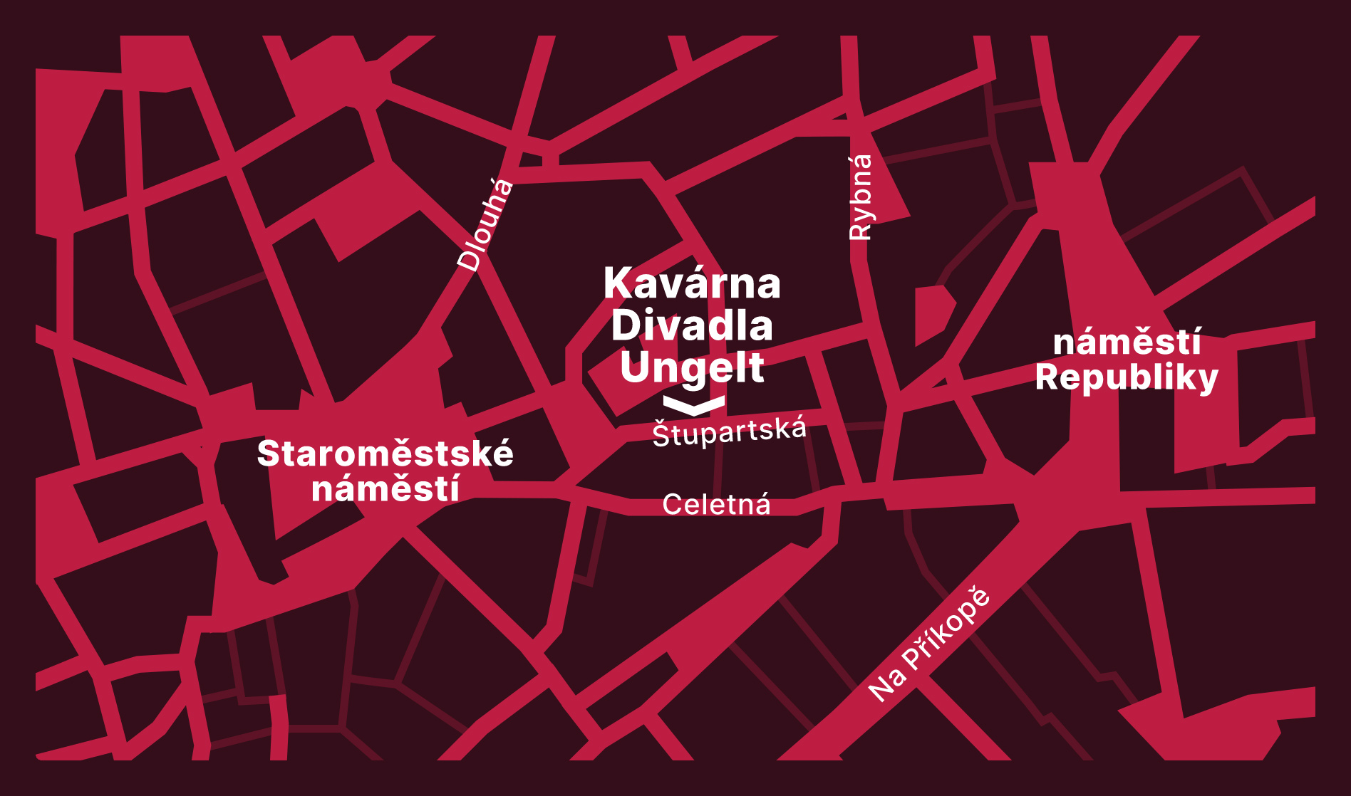 Mapa kavárny Ungelt
